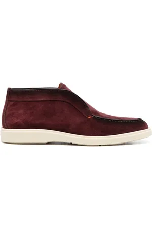 santoni Mocassins en daim à bout amande
