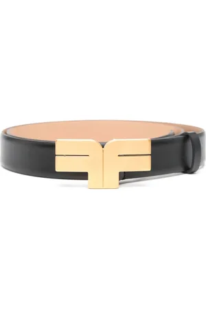Fursac Ceinture en cuir à boucle logo