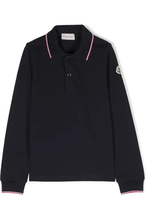 Moncler Polo en coton à patch logo