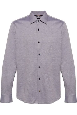 HUGO BOSS Chemise en coton à imprimé géométrique