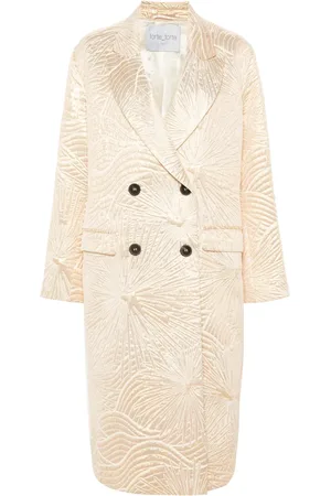 FORTE FORTE Manteau croisé à effet métallisé