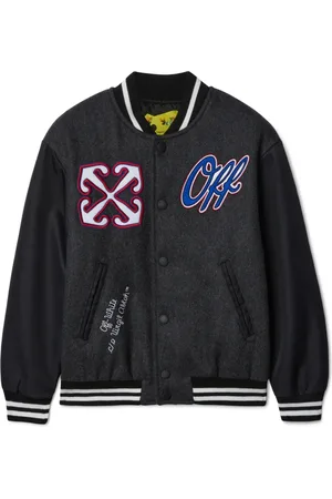 OFF-WHITE Veste teddy à patch logo OW