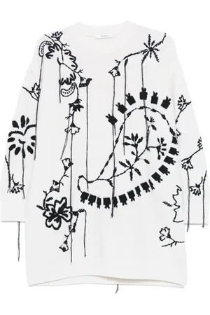 Max Mara Robe courte à broderies