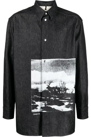 OAMC T-shirt en coton à imprimé graphique