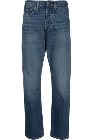 Ralph Lauren Jean court 3X1 Rigid à taille haute