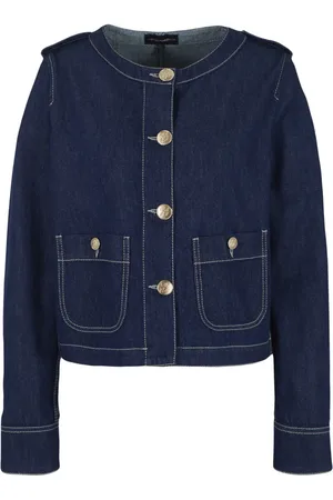 Emporio Armani Veste en jean à encolure ronde