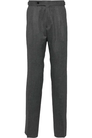 MAN ON THE BOON. Pantalon en flanelle mélangée