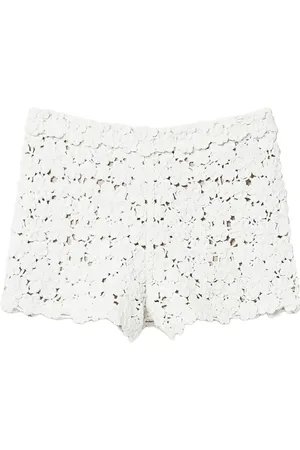 Twin-Set Short à fleurs brodées