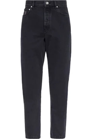 Brunello Cucinelli Jean slim à taille mi-haute