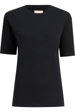 Khaite T-shirt en coton à logo appliqué