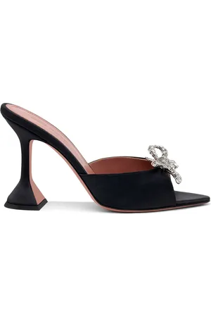 Amina Muaddi Mules Rosie 95 mm ornées de cristaux