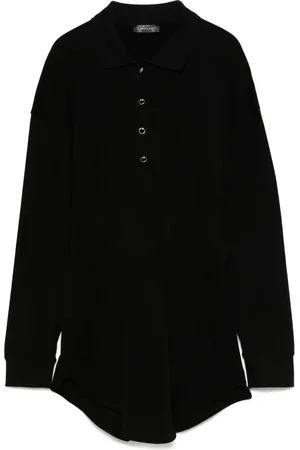 MUGLER Robe-polo courte à détail de corset