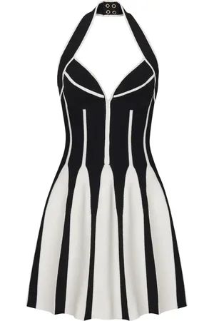 Balmain Robe courte à dos-nu