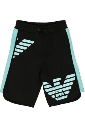 Emporio Armani Short en coton à logo imprimé