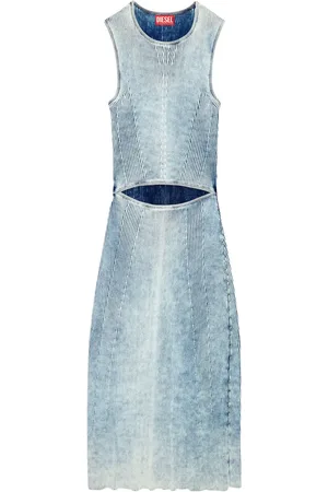 Diesel Robe mi-longue M-Taryn en maille nervurée