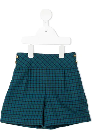 Familiar Short taille-haute à carreaux
