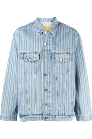 MARTINE ROSE Veste en jean à rayures