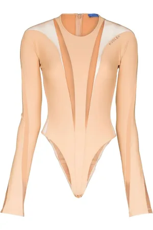 MUGLER Body transparent à design à empiècements
