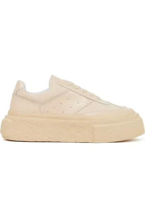 Maison Margiela Baskets en cuir à logo