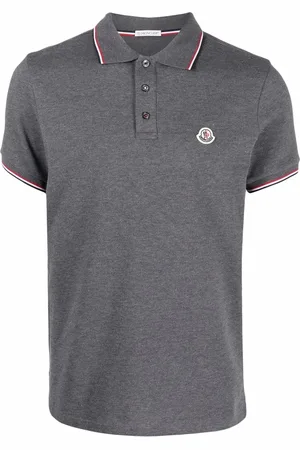 Moncler Polo en piqué à patch logo