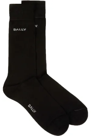 Bally Chaussettes à logo en intarsia