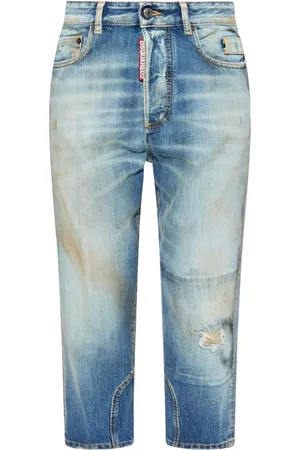 Dsquared2 Jean court à effet usé