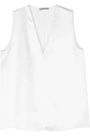BLANCA Débardeur en satin à col v