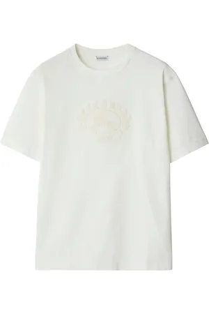 Burberry T-shirt en coton à logo EKD texturé