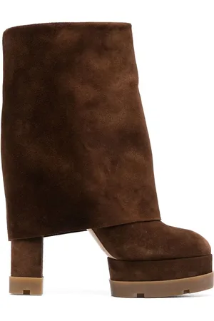Casadei Bottes en daim à plateforme 150 mm