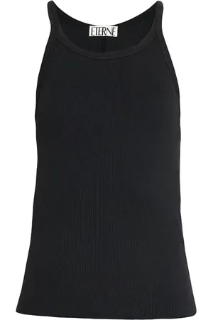 ÉTERNE Débardeur en coton à design nervuré