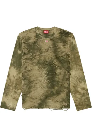 Diesel T-shirt T-Cranet-LS à effet tie-dye