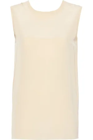 Joseph Blouse en soie à bords nervurés