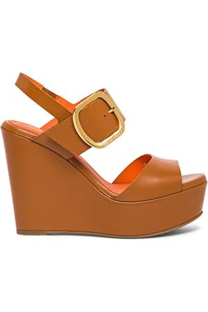 santoni Sandales compensées en cuir