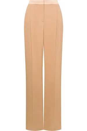 Alberta Ferretti Pantalon droit à plis marqués