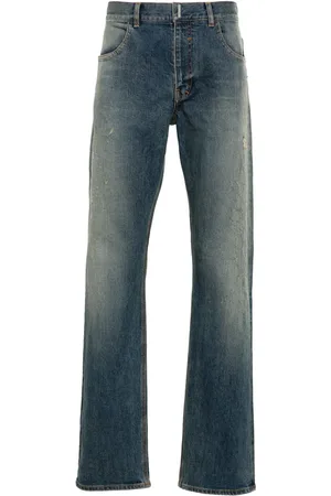 Givenchy Jean droit à effet usé