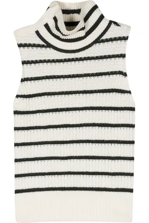 FORTE FORTE Blouse rayée à design sans manches