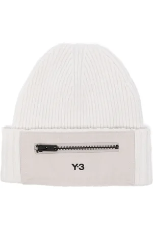 Y-3 Bonnet en laine à logo imprimé