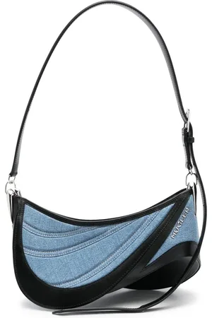 MUGLER Sac à bandoulière Spiral Curve 01 médium en jean