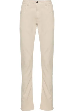 CANALI Pantalon slim à taille mi-haute