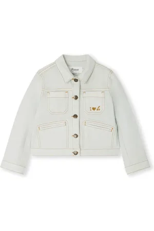 BONPOINT Veste en jean à coutures contrastantes