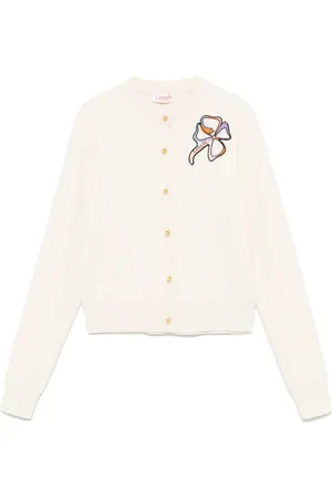 Lanvin Cardigan à patch logo