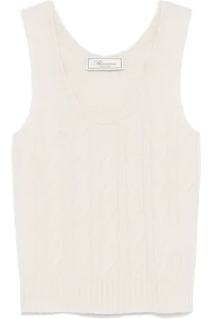 BLUMARINE Débardeur en maille torsadée