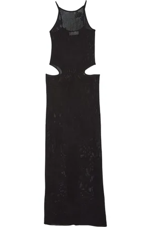 FLEUR DU MAL Robe longue en maille pointelle