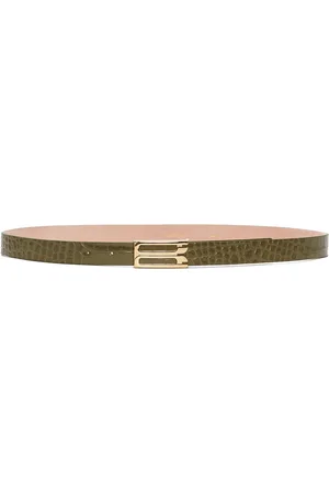Victoria Beckham Ceinture Frame à effet peau de crocodile