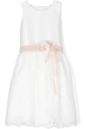Mimilù Robe en tulle à fleurs appliquées