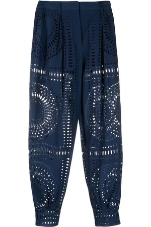 Alberta Ferretti Pantalon à taille haute