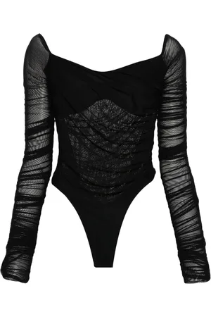 MUGLER Body froncé à épaules dénudées