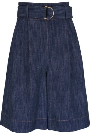 AKRIS Short en jean à taille haute