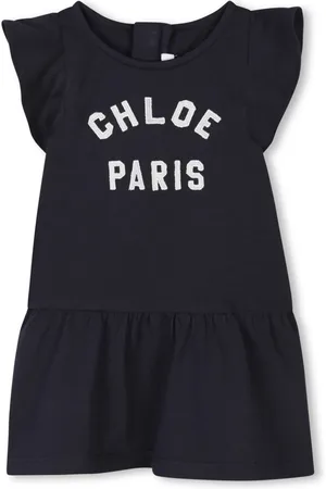Chloé Robe à logo brodé