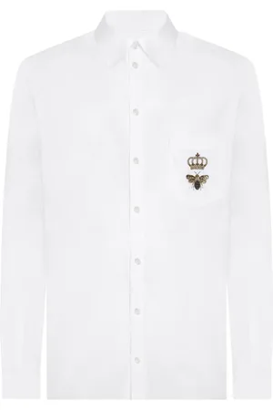 Dolce & Gabbana Chemise en coton à logo brodé